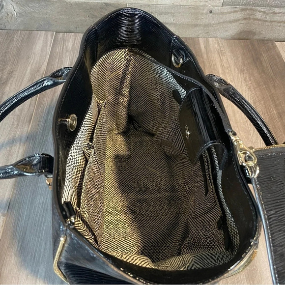 Rebecca Minkoff Bag Purse • Black Patent Tote - Picture 7 of 9